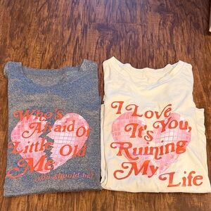 Taylor Swift T-Shirts - Gray and White